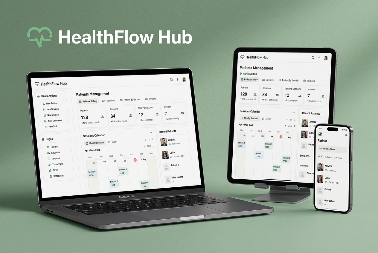 HealthFlow Hub dashboard preview