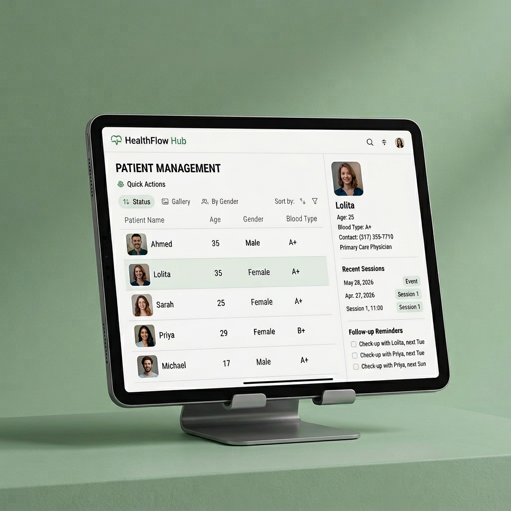 Patient database view